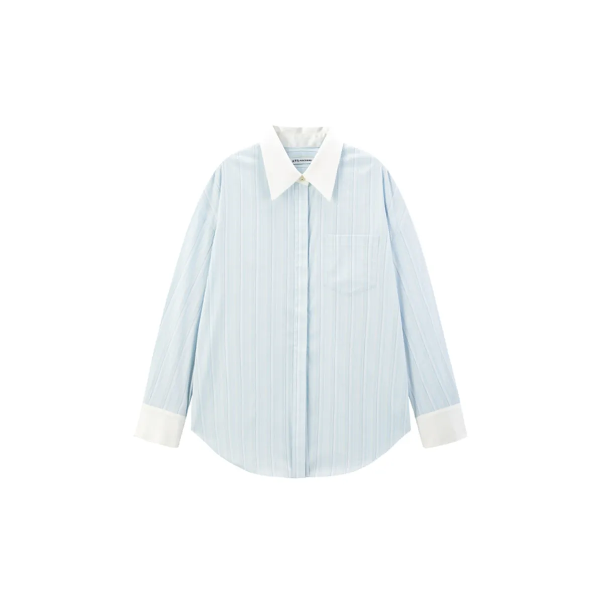 Women's Oversized Striped Shirt sold by PEACEBIRD