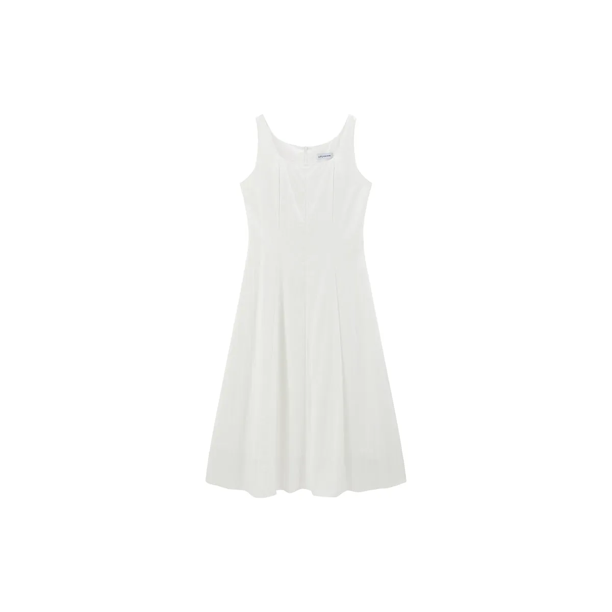 Women's Textured Square-Neck A-Line Sleeveless Dress sold by PEACEBIRD product image thumbnail 2