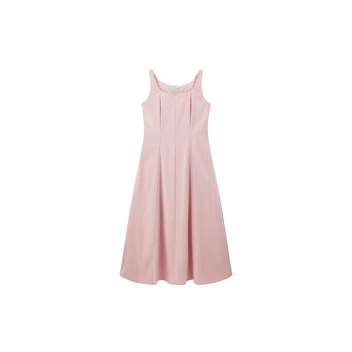 Women's Textured Square-Neck A-Line Sleeveless Dress sold by PEACEBIRD product image thumbnail 4