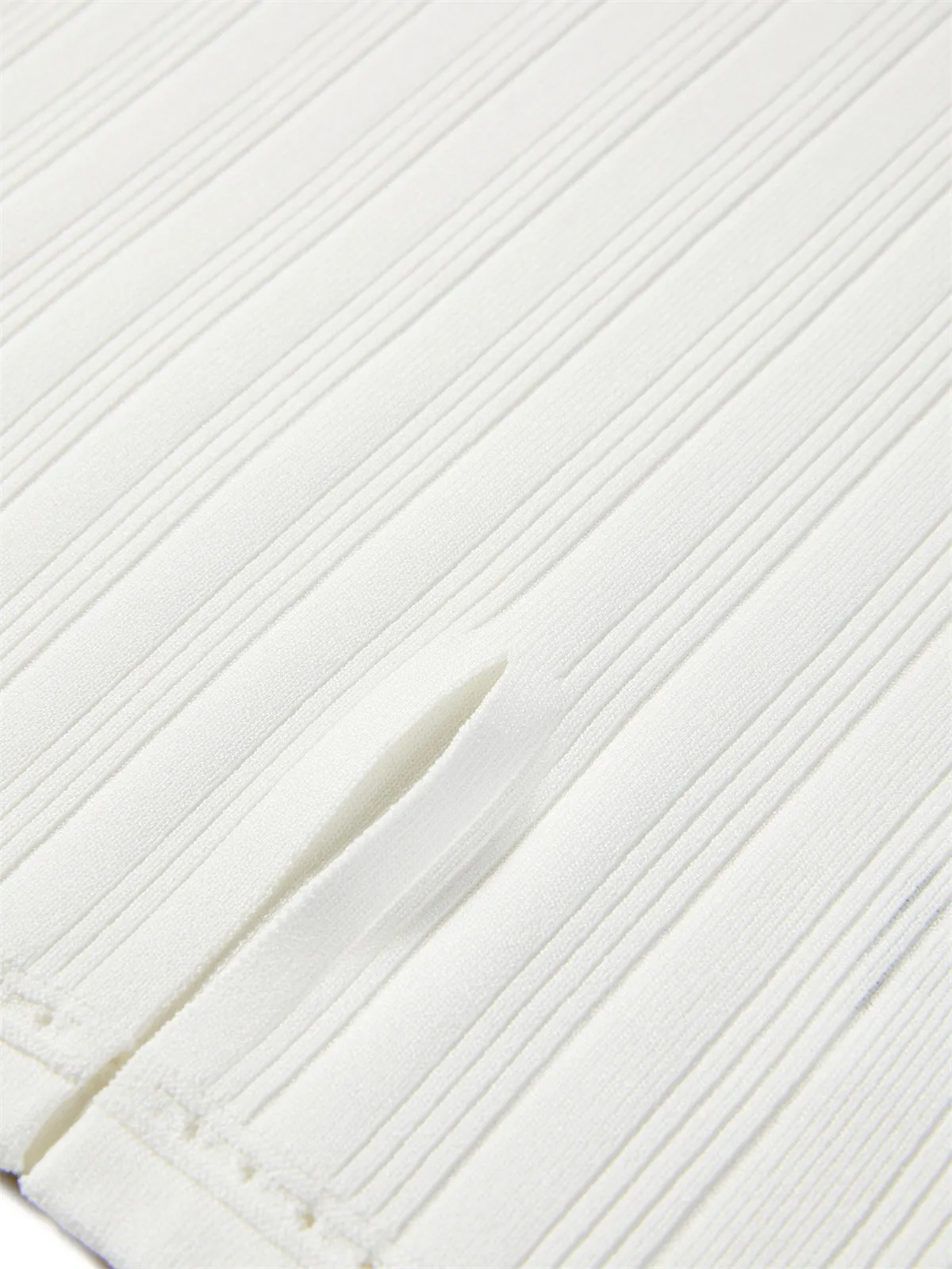 Women's Asymmetric Slit Knit Tank sold by PEACEBIRD product image thumbnail 5