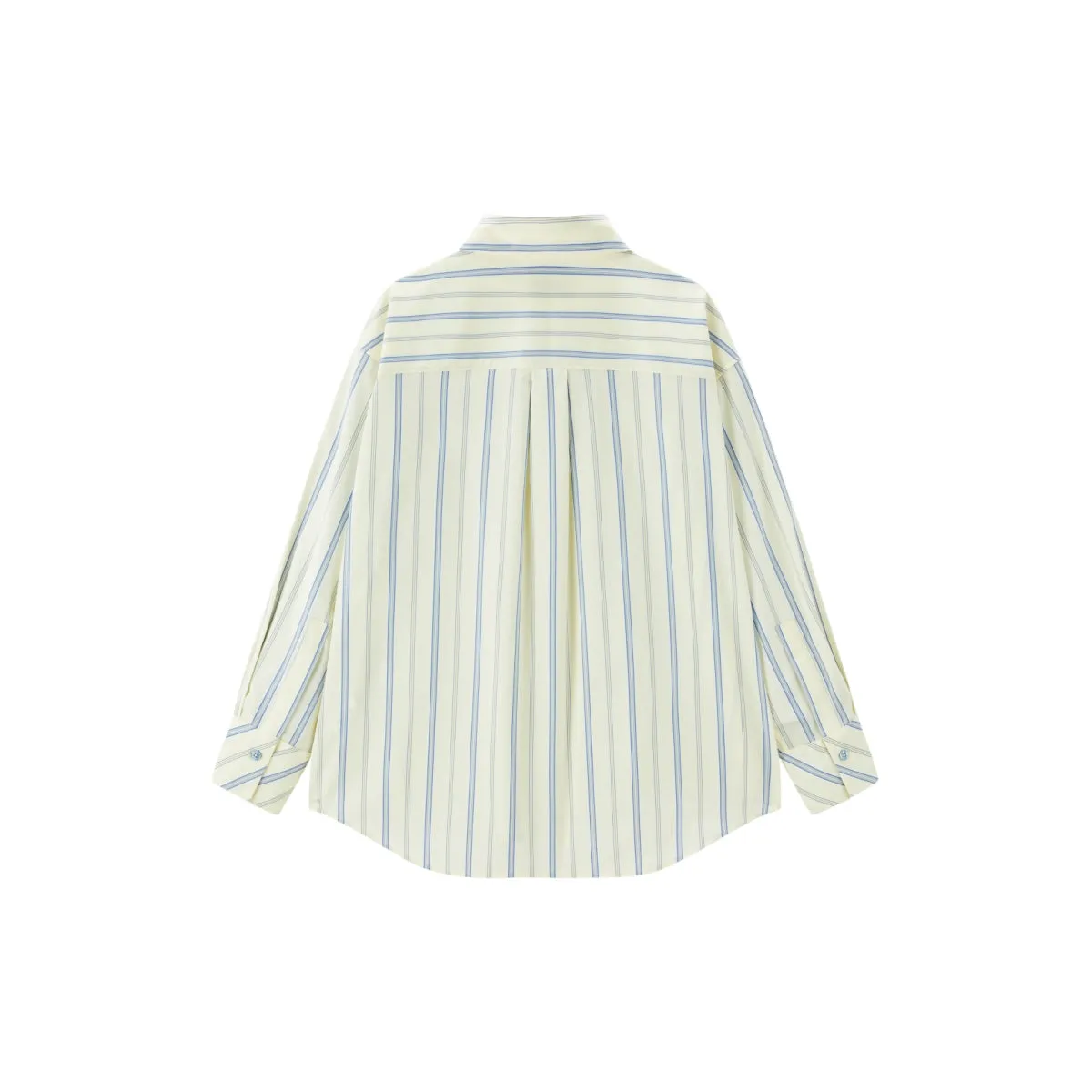 Women's Loose-Fit Oversized Striped Shirt sold by PEACEBIRD product image thumbnail 3
