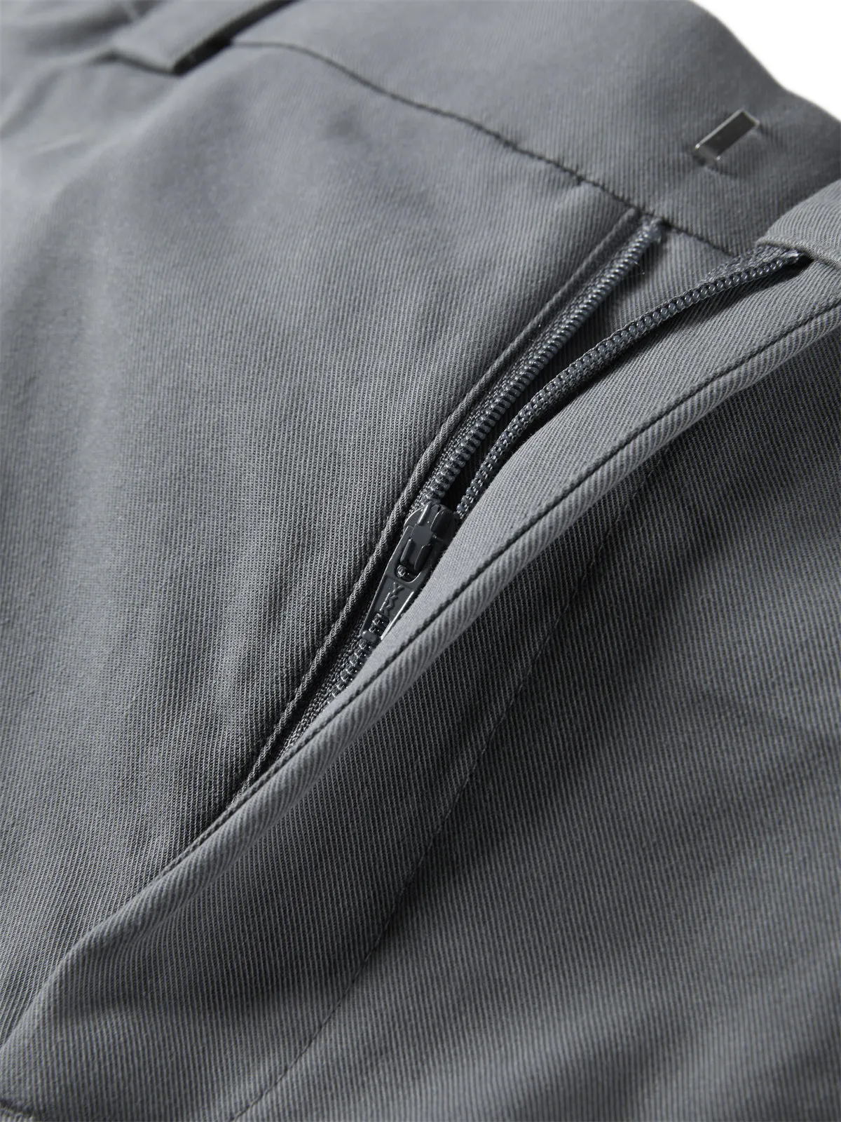 Women's High-Waisted Grey Wide-Leg Pants sold by PEACEBIRD product image thumbnail 5