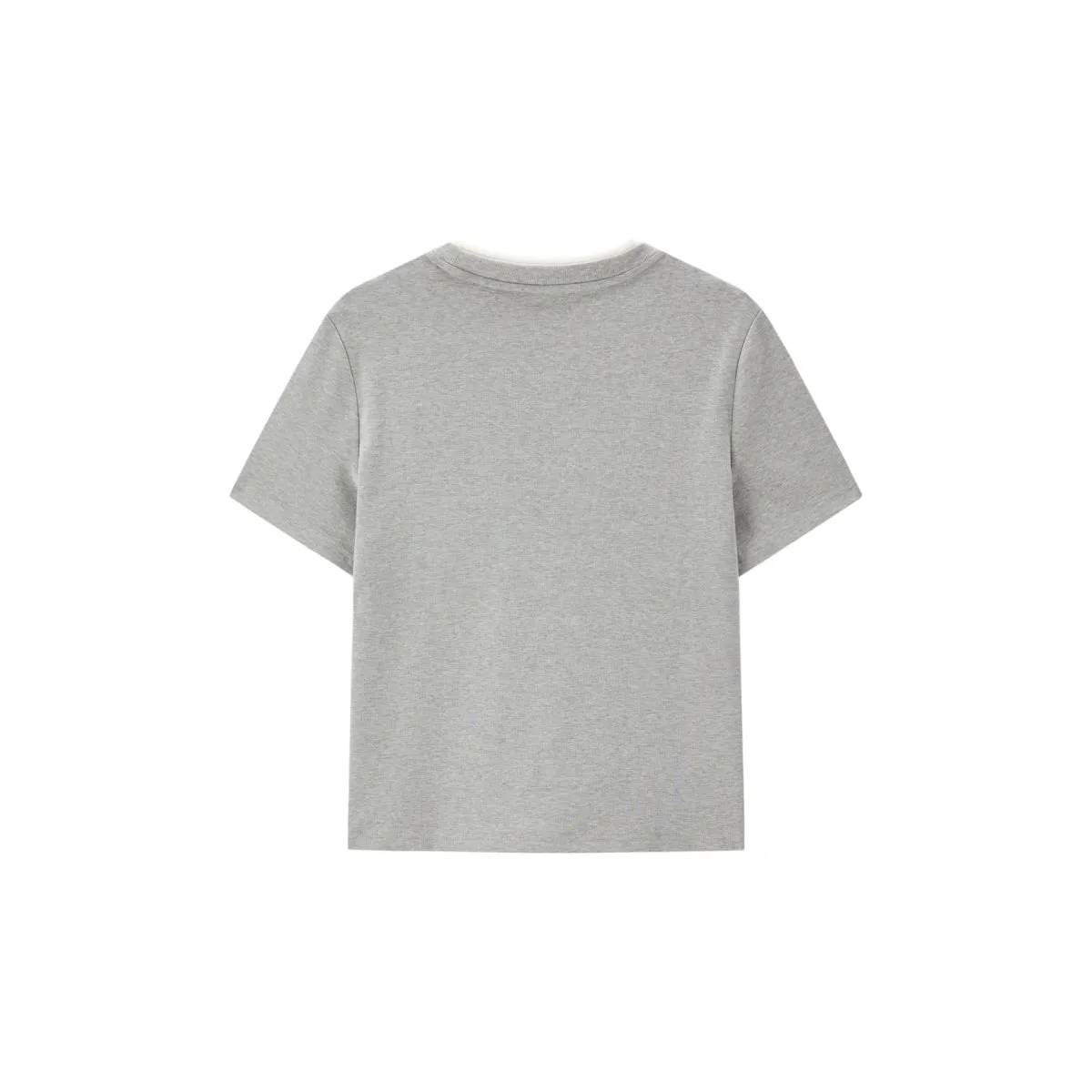 Women's Slim-Fit Faux Two-Piece T-Shirt sold by PEACEBIRD product image thumbnail 5