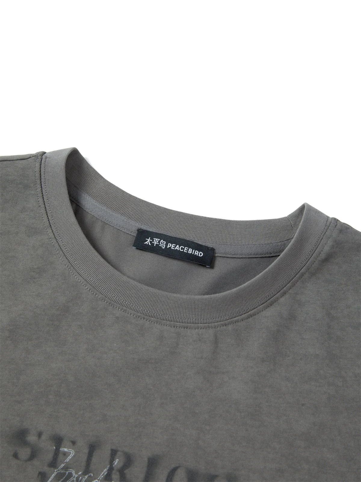 Women's Letter Graphic Printed T-Shirt sold by PEACEBIRD product image thumbnail 3