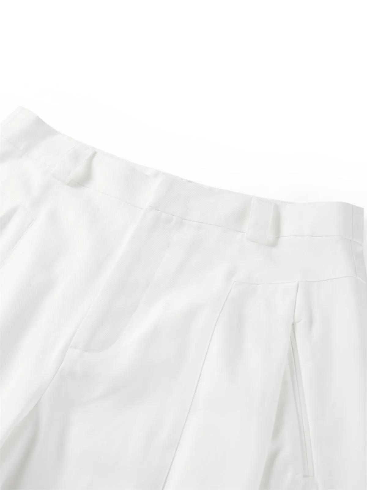 Women's High-Waisted Solid Wide-Leg Pants sold by PEACEBIRD product image thumbnail 4