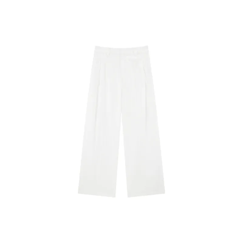 Women's High-Waisted Solid Wide-Leg Pants sold by PEACEBIRD
