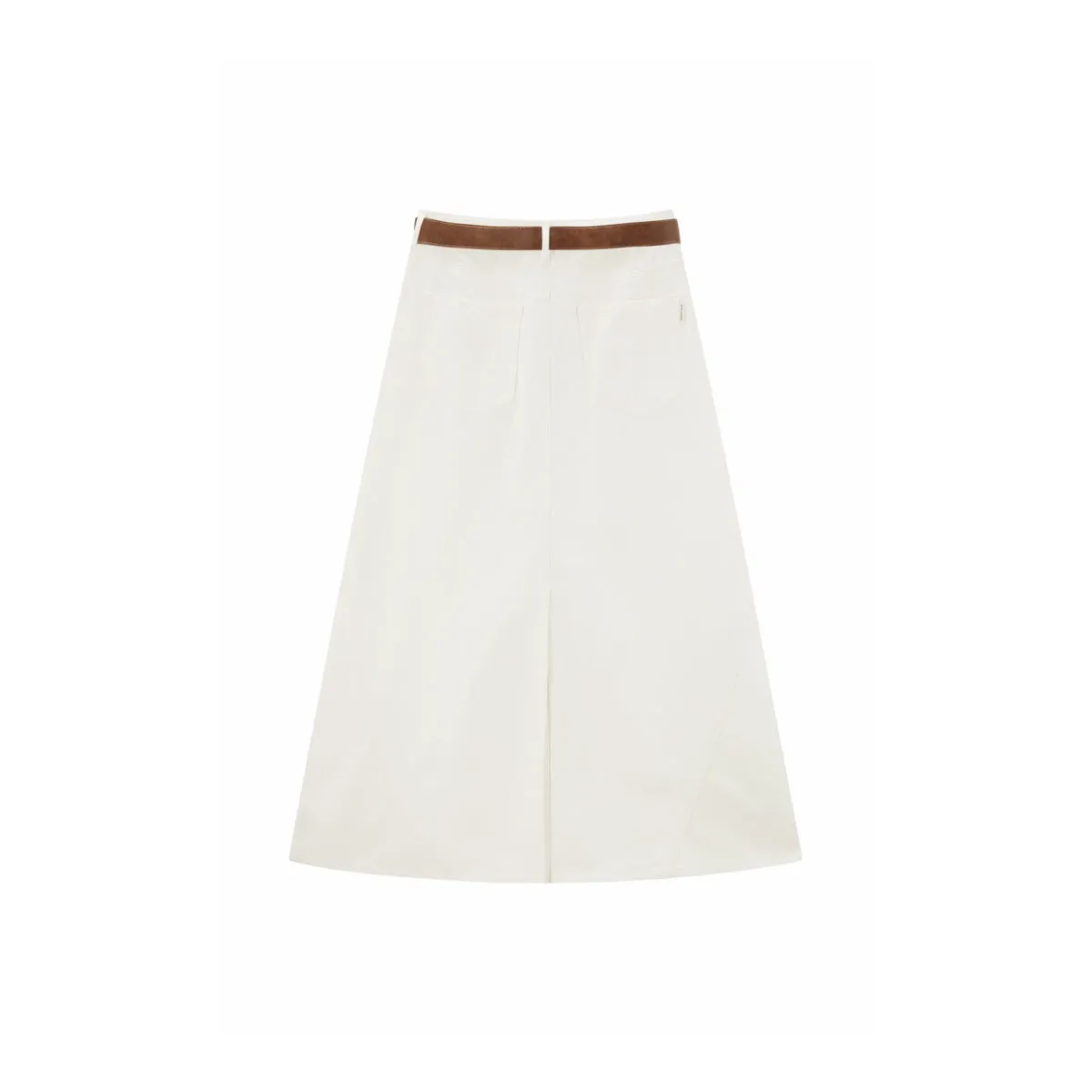 Women's Asymmetrical Hem Denim Skirt sold by PEACEBIRD product image thumbnail 3