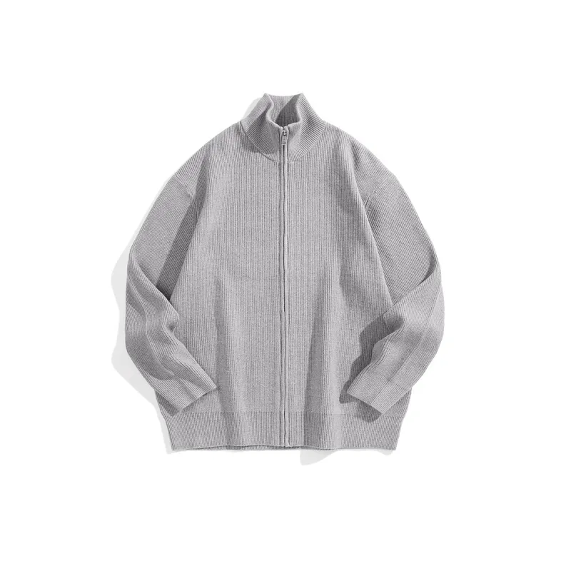 Men's Stand Collar Knitted Cardigan sold by PEACEBIRD