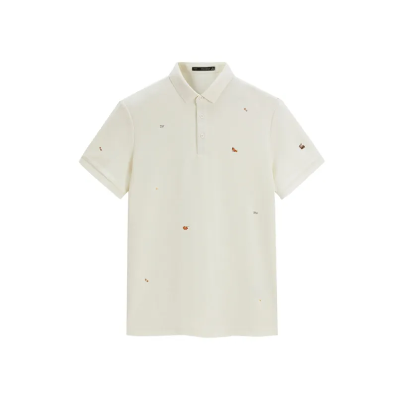Men's Cooling Slim-Fit Embroidered Polo Shirt sold by PEACEBIRD