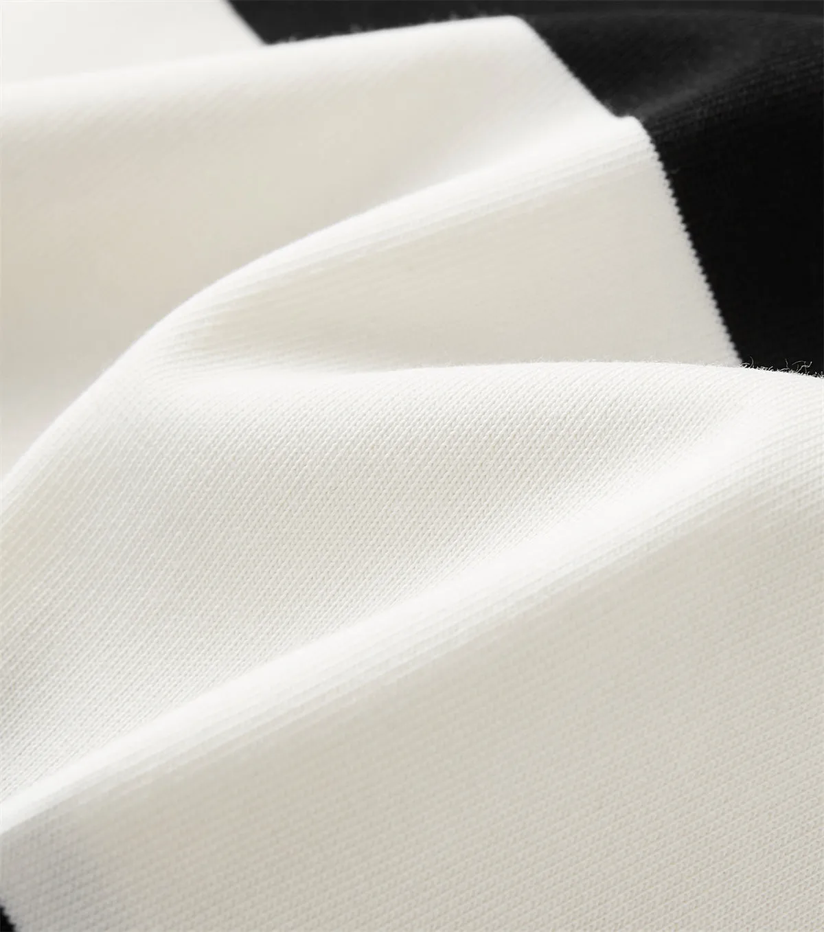 Men's Black & White Striped Soft Polo Shirt sold by PEACEBIRD product image thumbnail 5