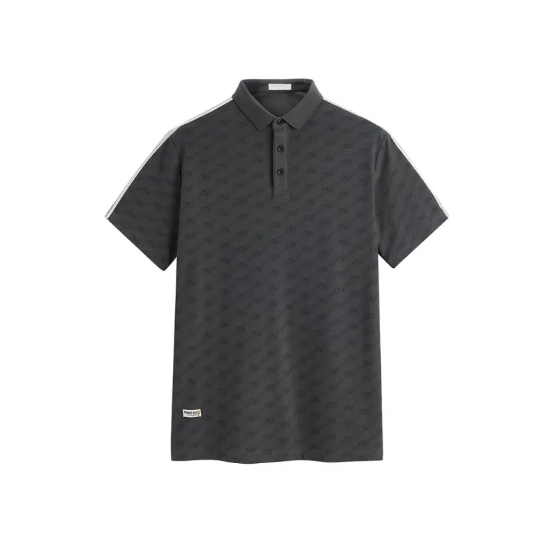 Men's Vintage Patchwork Embroidered Polo Shirt sold by PEACEBIRD