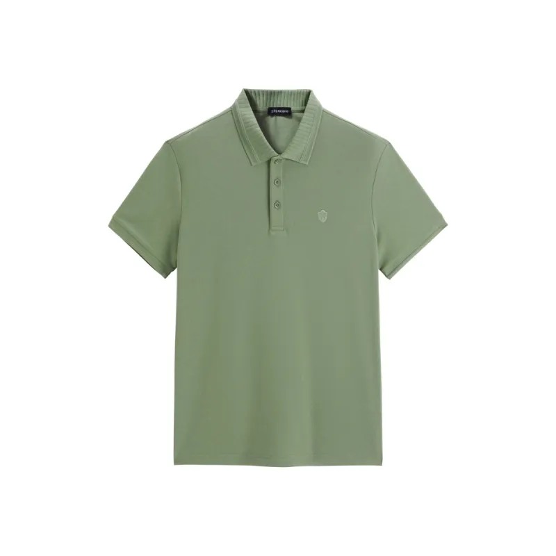 Men's Sorona Slim-Fit Green Polo Shirt sold by PEACEBIRD