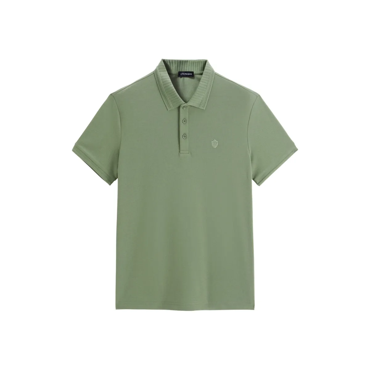 Men's Sorona Slim-Fit Green Polo Shirt sold by PEACEBIRD