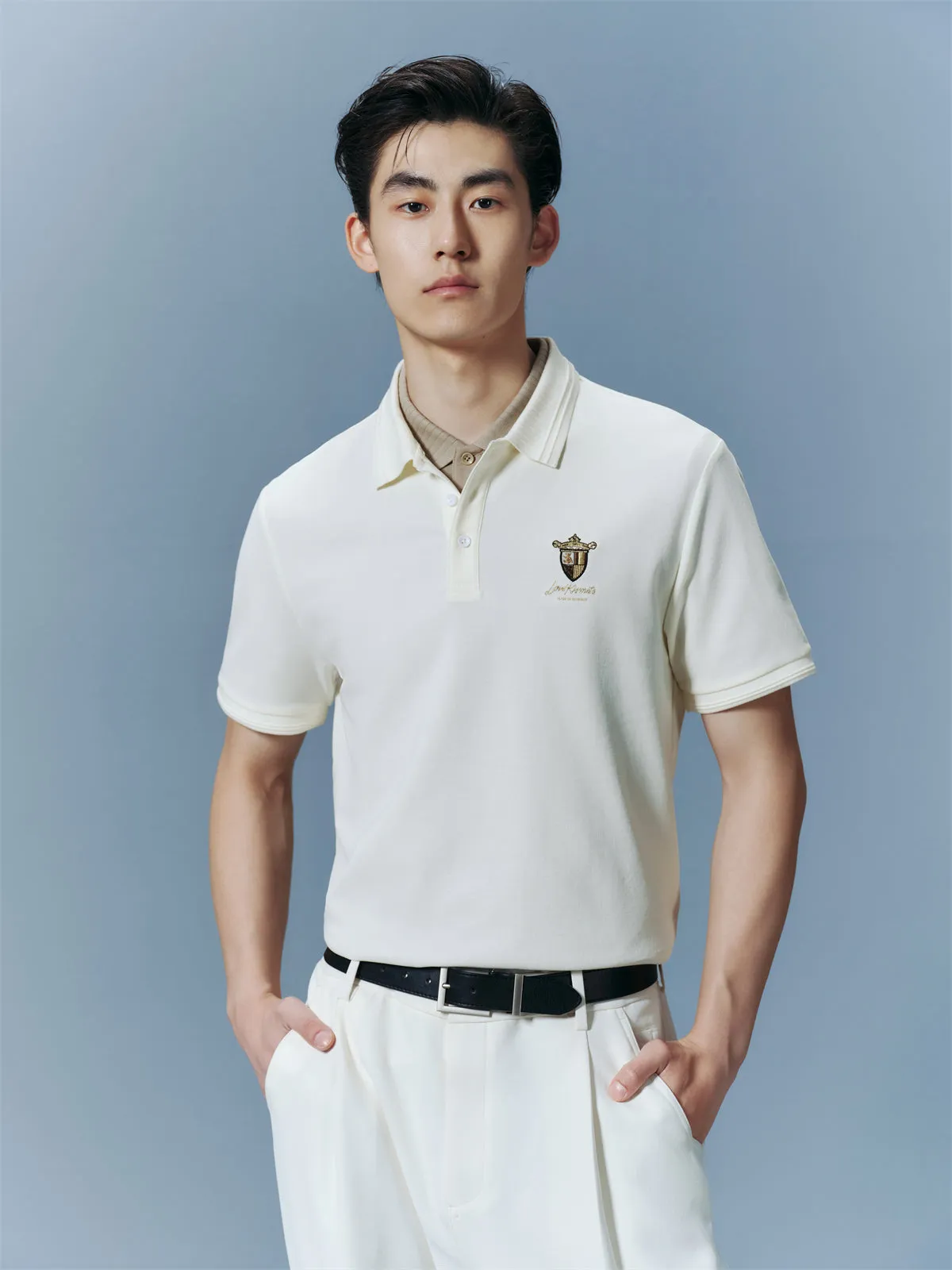 Men's Sorona Cooling Embroidered Polo Shirt sold by PEACEBIRD product image thumbnail 4