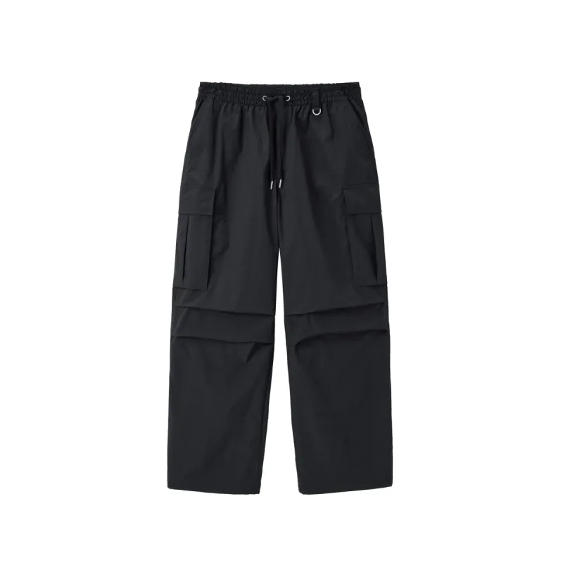 Men's Textured Straight-Leg Utility Pants sold by PEACEBIRD