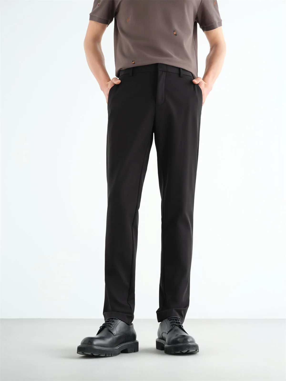 Men's Cooling Wrinkle-Resistant Straight-Leg Suit Pants sold by PEACEBIRD product image thumbnail 2