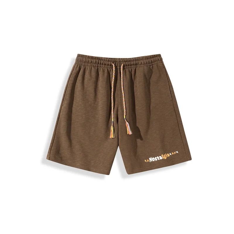Men's Contrast Drawstring Sports Shorts sold by PEACEBIRD