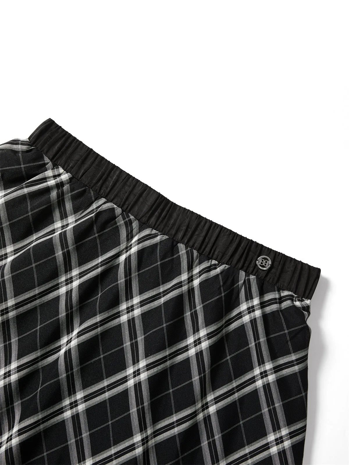 Women's Plaid Maxi A-Line Skirt sold by PEACEBIRD product image thumbnail 4