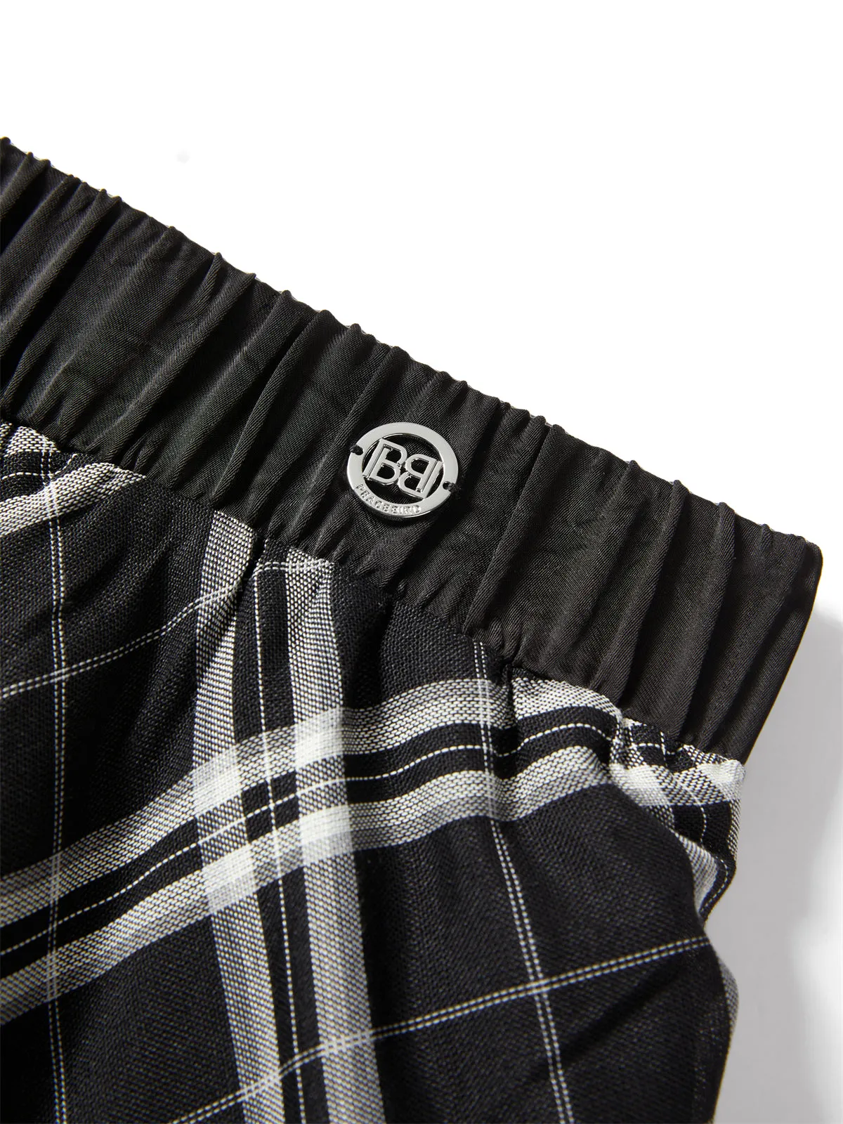 Women's Plaid Maxi A-Line Skirt sold by PEACEBIRD product image thumbnail 5