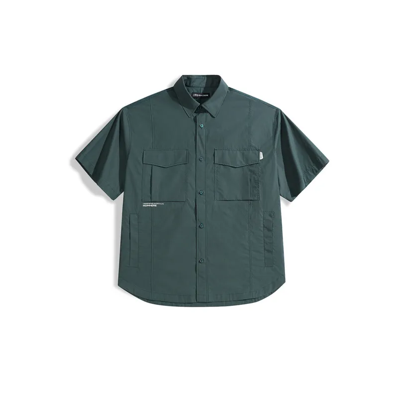 Men's Jacquard Shirt with Letter Embroidery sold by PEACEBIRD