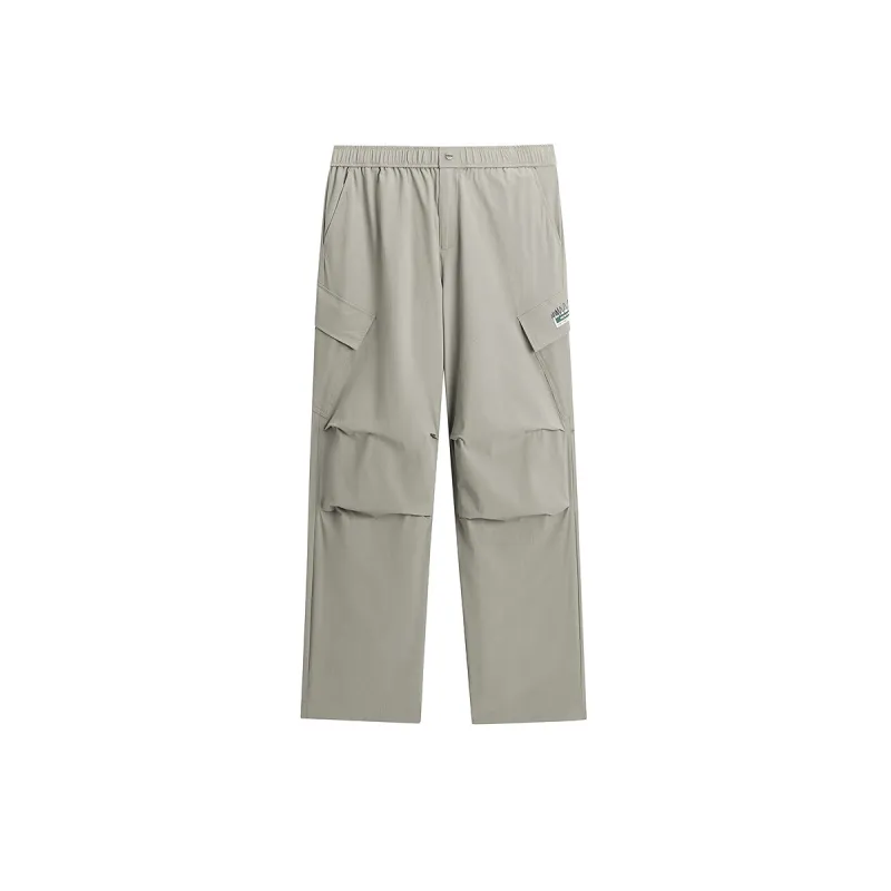 Men's Khaki Utility Pants with Patch Pockets sold by PEACEBIRD
