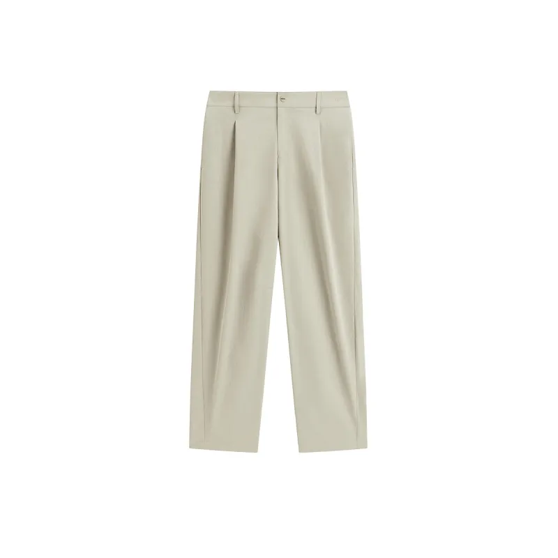 Men's Solid Embroidered Straight-Leg Pants sold by PEACEBIRD