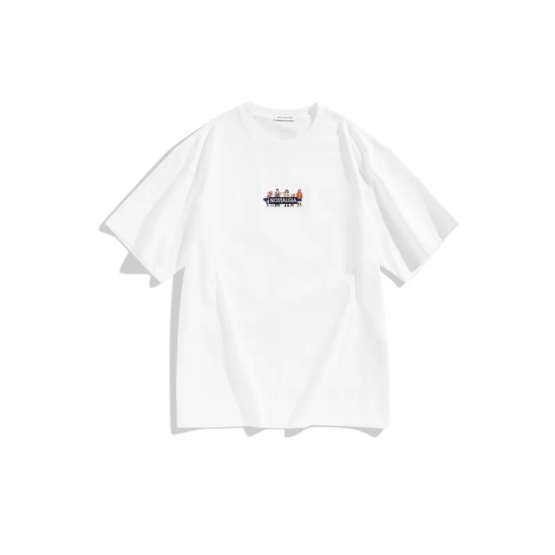 Men's Loose-Fit T-Shirt with 3D Embroidery sold by PEACEBIRD