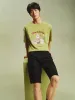 Men's Graphic Print Embroidered T-Shirt sold by PEACEBIRD