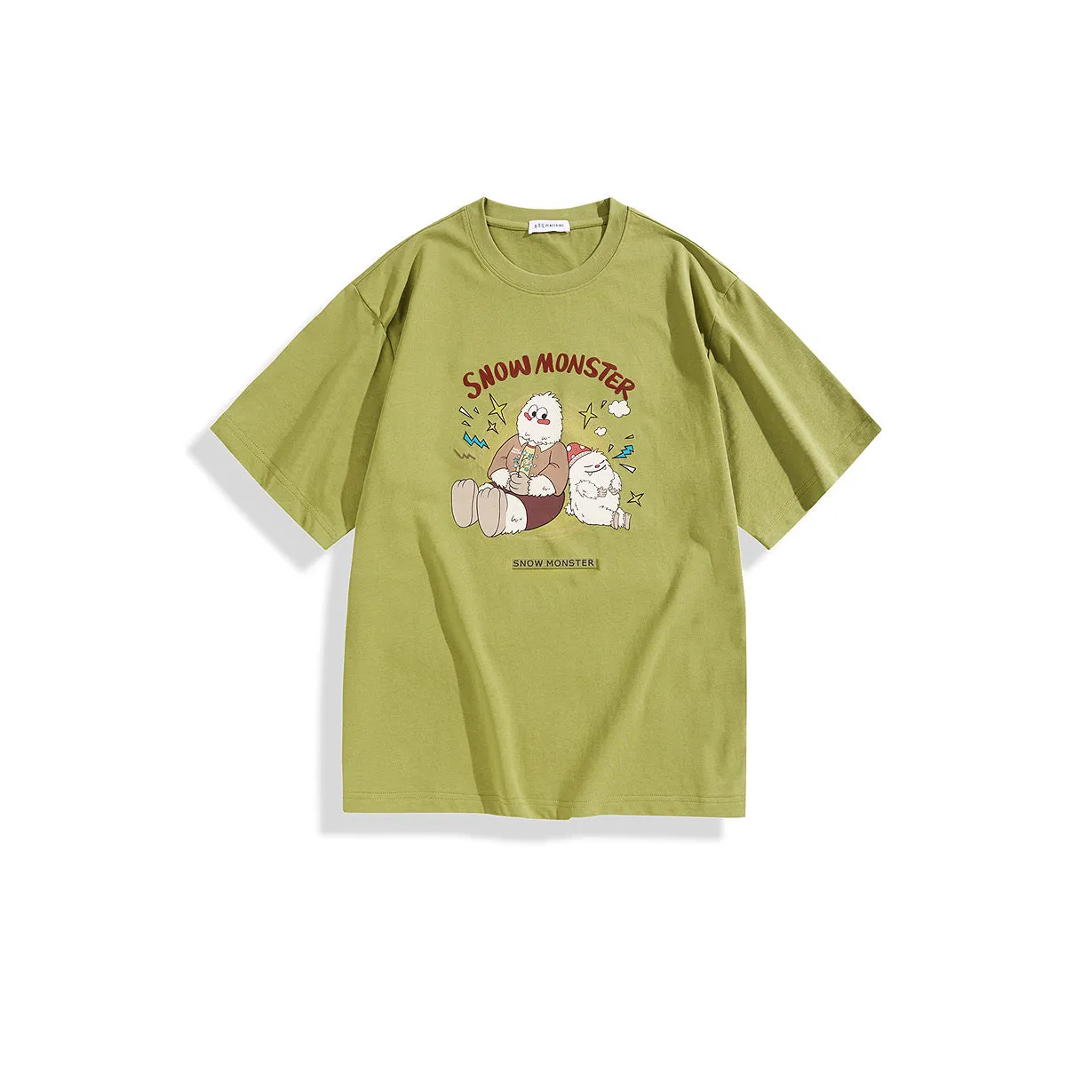 Men's Graphic Print Embroidered T-Shirt sold by PEACEBIRD