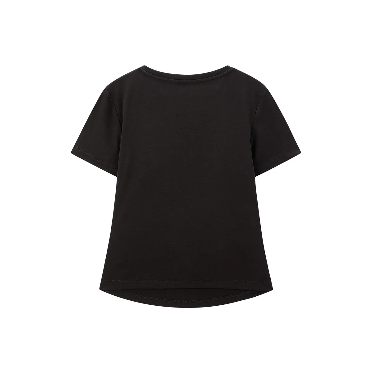Women's Ruched Henley T-Shirt with Silk Blend sold by PEACEBIRD product image thumbnail 3