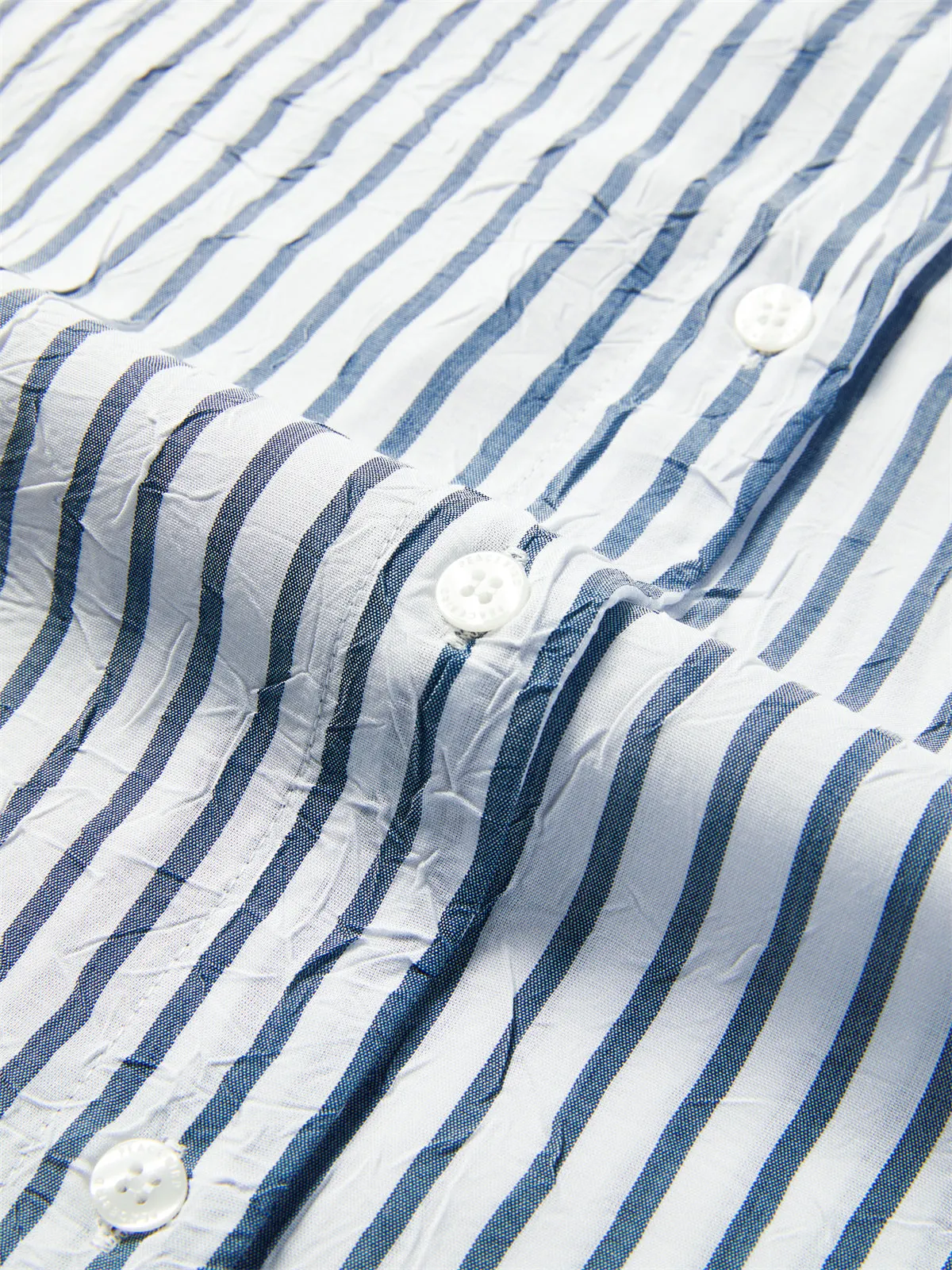 Women's Textured Striped Oversized Shirt sold by PEACEBIRD product image thumbnail 5