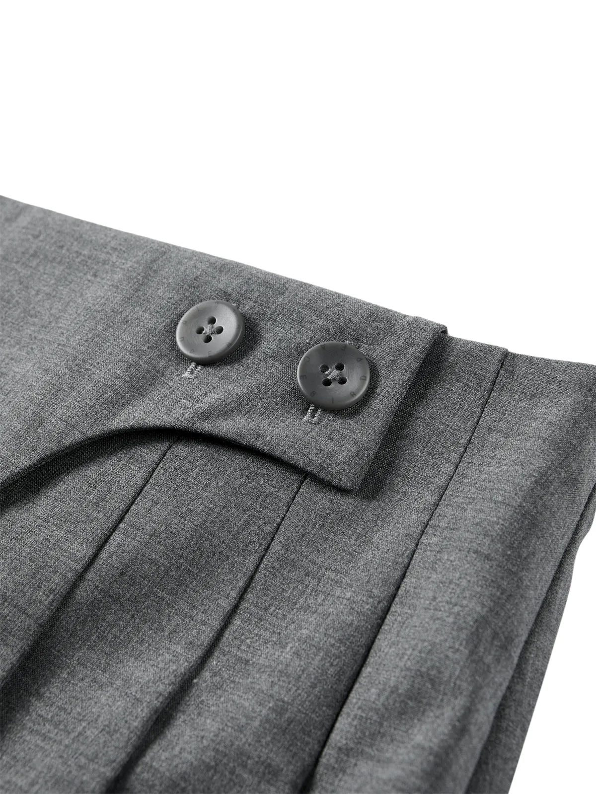 Women's Wool-Blend Pleated Skirt sold by PEACEBIRD product image thumbnail 5