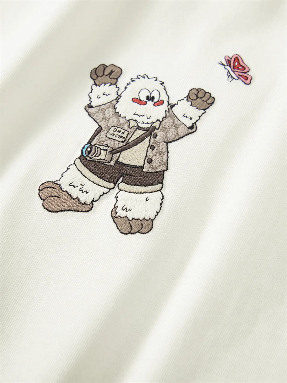 Men's Cartoon Graphic Embroidered T-Shirt sold by PEACEBIRD product image thumbnail 5