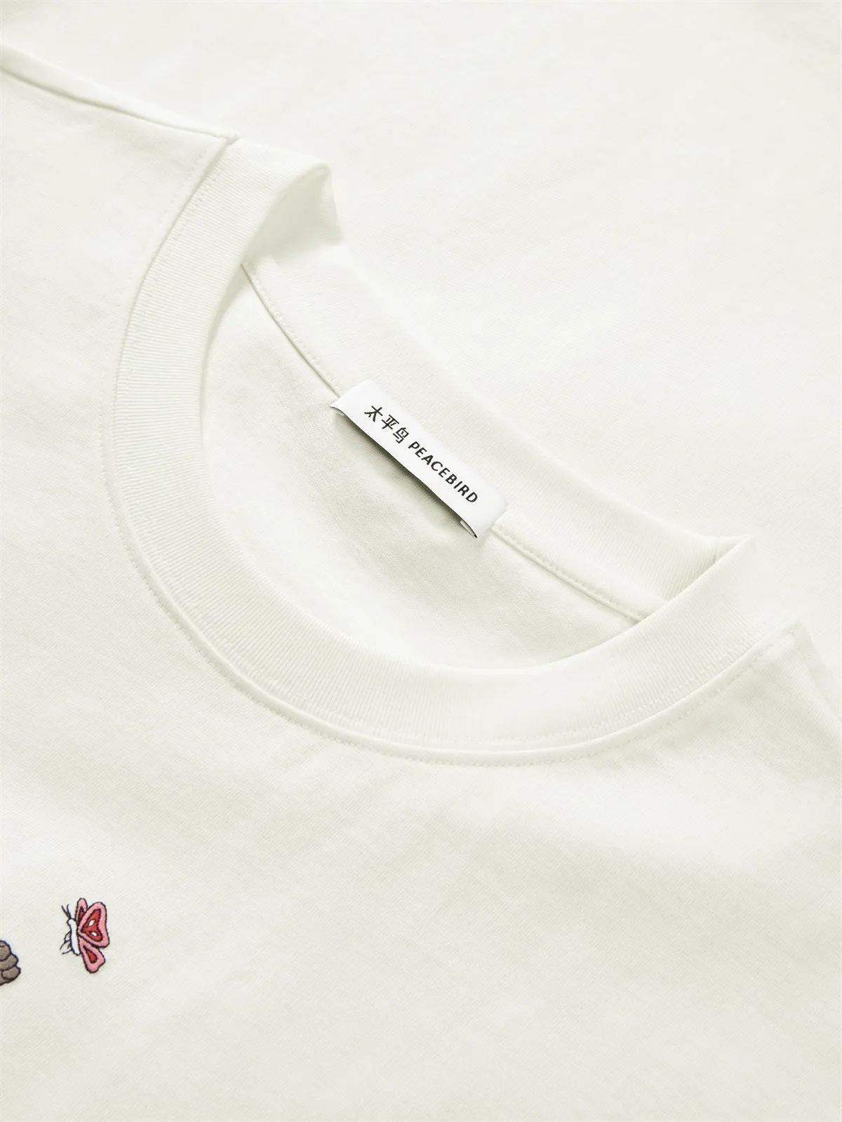 Men's Cartoon Graphic Embroidered T-Shirt sold by PEACEBIRD product image thumbnail 4