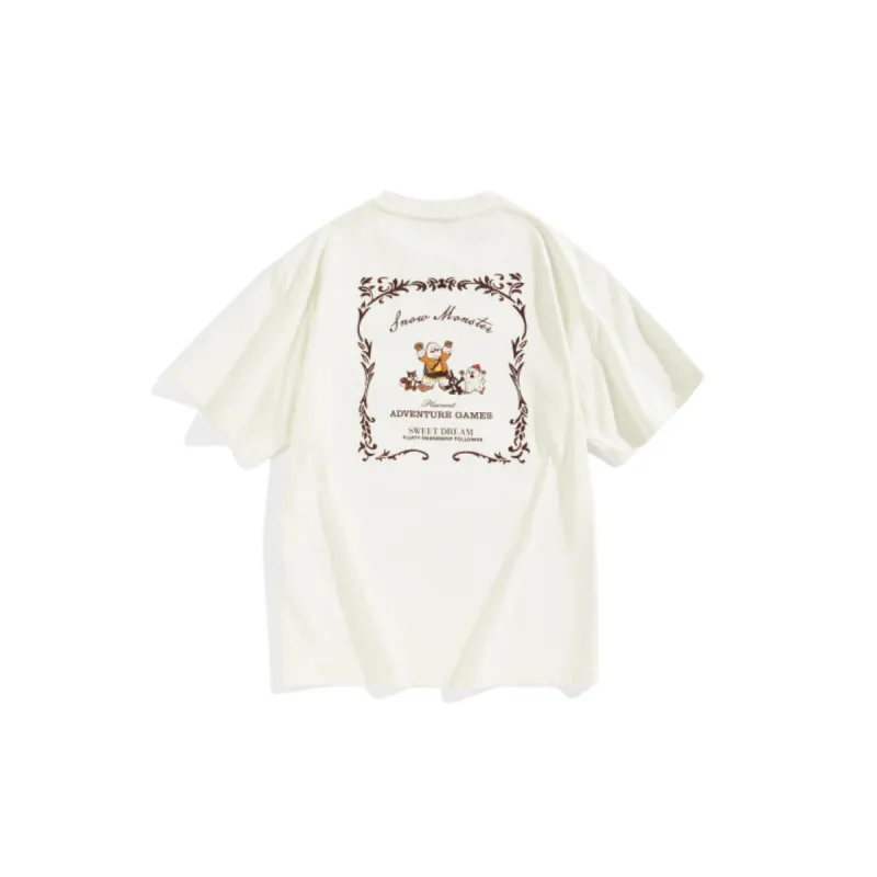 Men's T-Shirt with Back Graphic Embroidery sold by PEACEBIRD