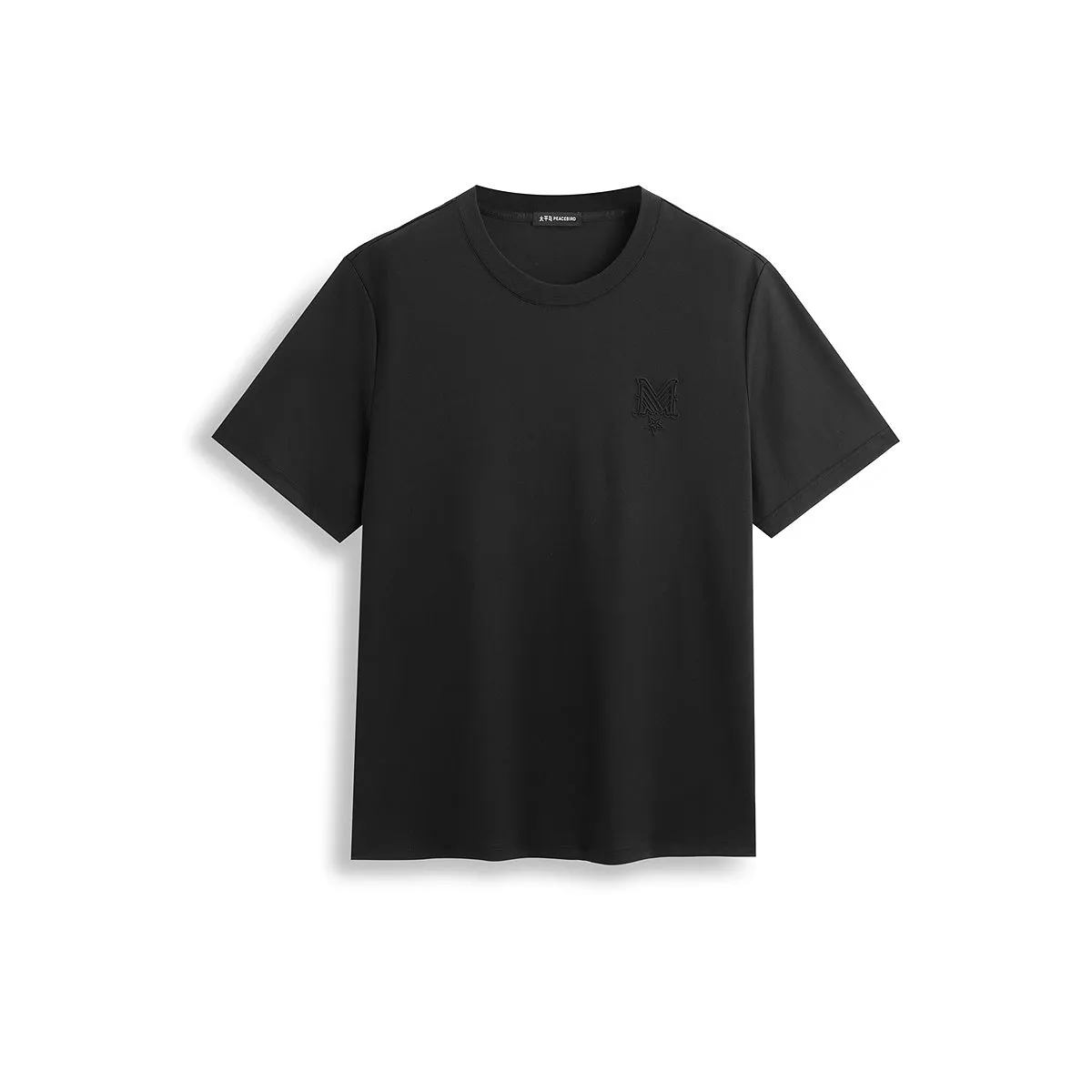 Men's Solid Embossed Knit T-Shirt sold by PEACEBIRD