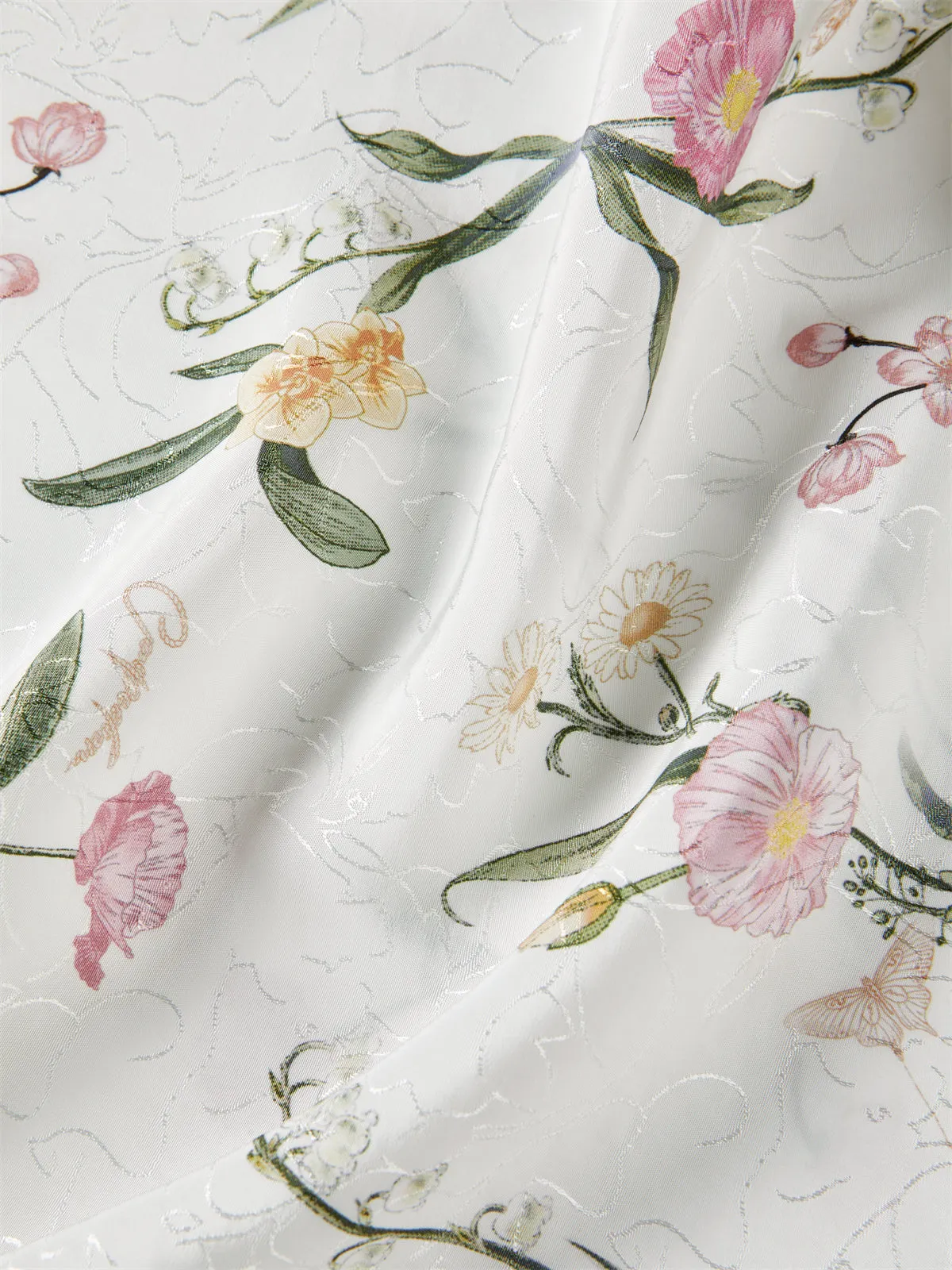 Women's Allover Jacquard Vacation Cami Dress sold by PEACEBIRD product image thumbnail 5