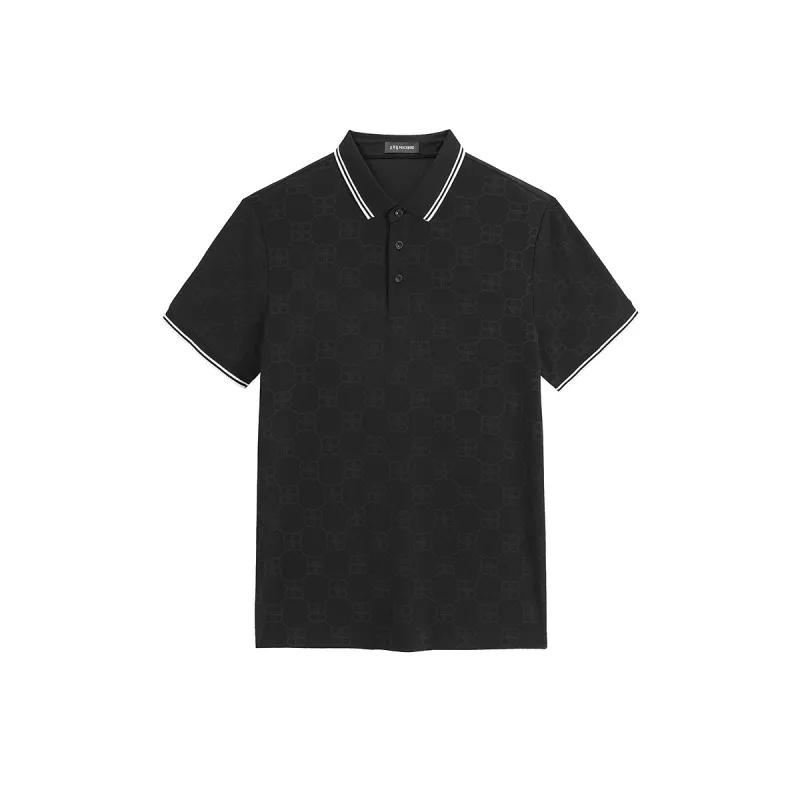 Men's Allover Jacquard Sorona Cooling Polo Shirt sold by PEACEBIRD