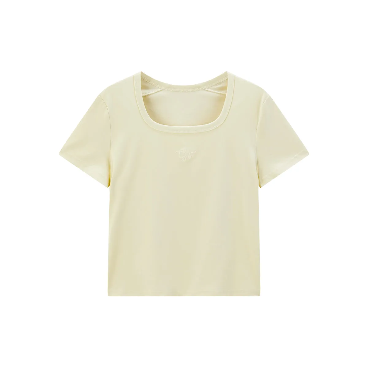 Women's Slim-Fit Cooling U-Neck T-Shirt sold by PEACEBIRD product image thumbnail 3