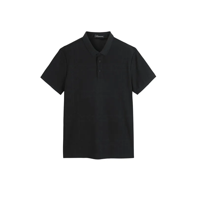Men's Allover Letter Print Polo Shirt sold by PEACEBIRD