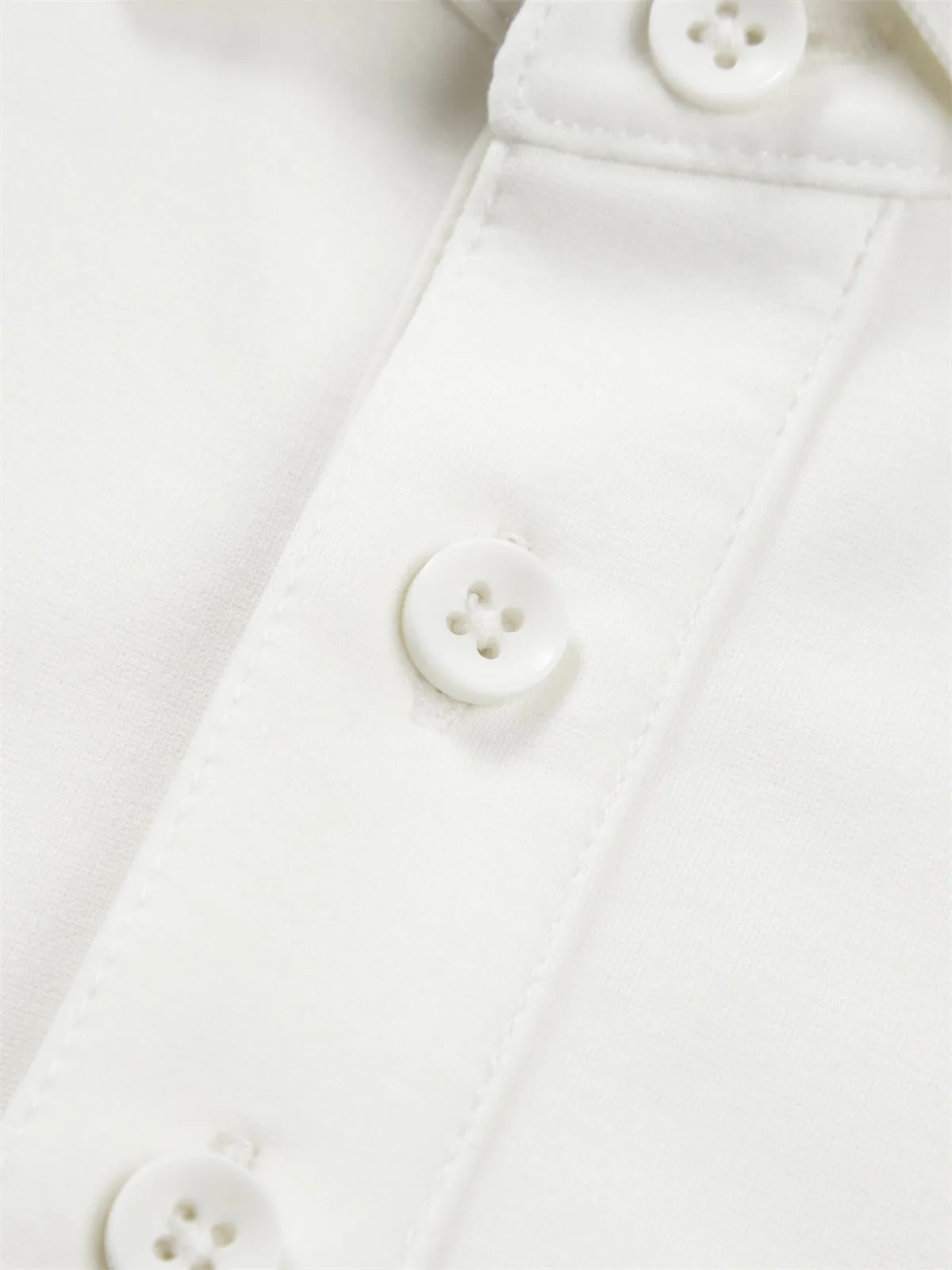 Men's Beige 80s Soft Knit Polo Shirt sold by PEACEBIRD product image thumbnail 5