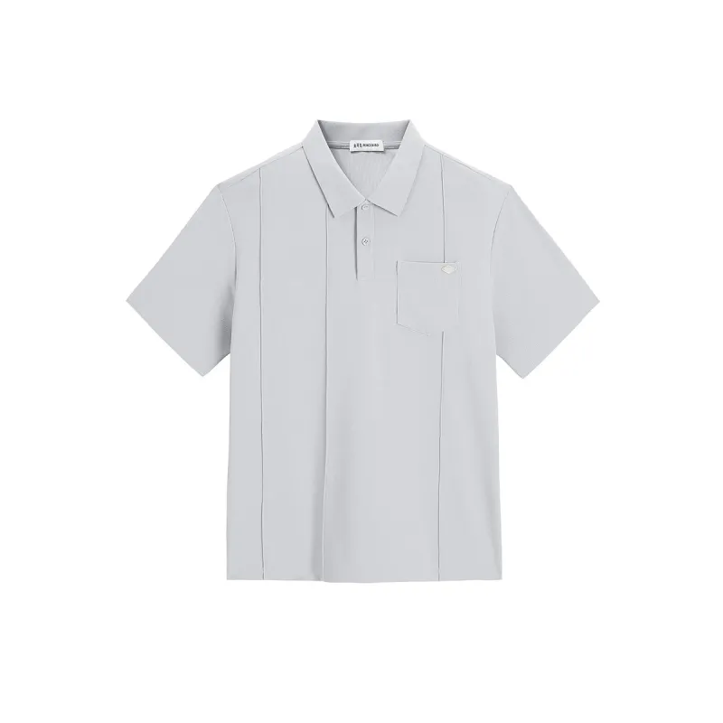 Men's Solid Waffle-Knit Structured Polo Shirt sold by PEACEBIRD