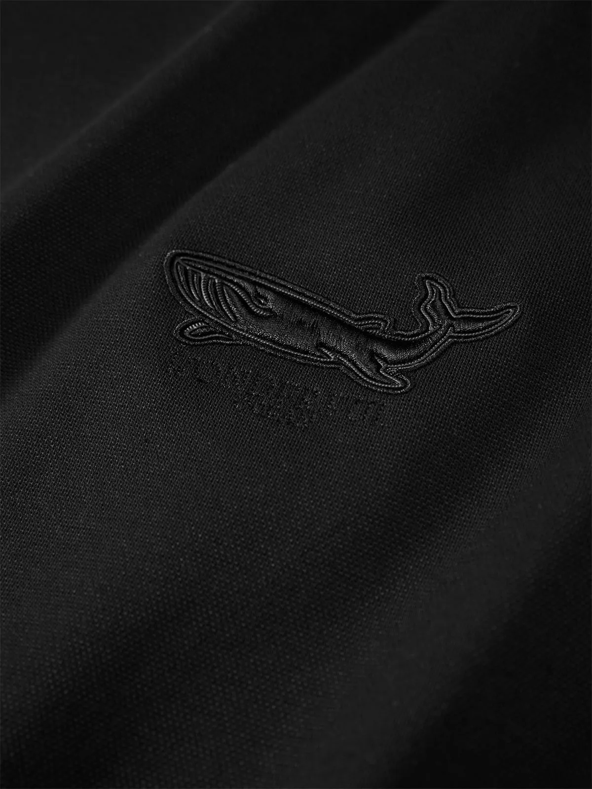 Men's Black Heavyweight T-Shirt with Embroidery sold by PEACEBIRD product image thumbnail 5