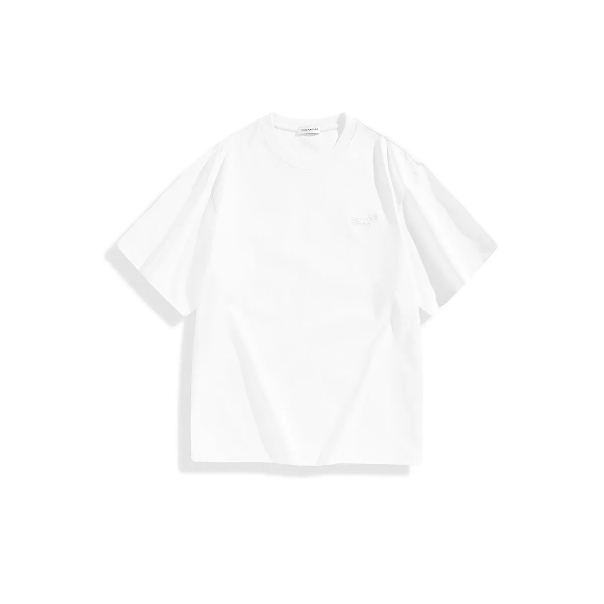 Men's Solid Heavyweight T-Shirt with Embroidery sold by PEACEBIRD