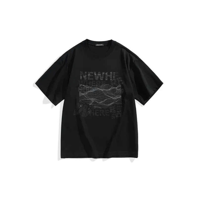 Men's Oversized T-Shirt with Graphic Print sold by PEACEBIRD