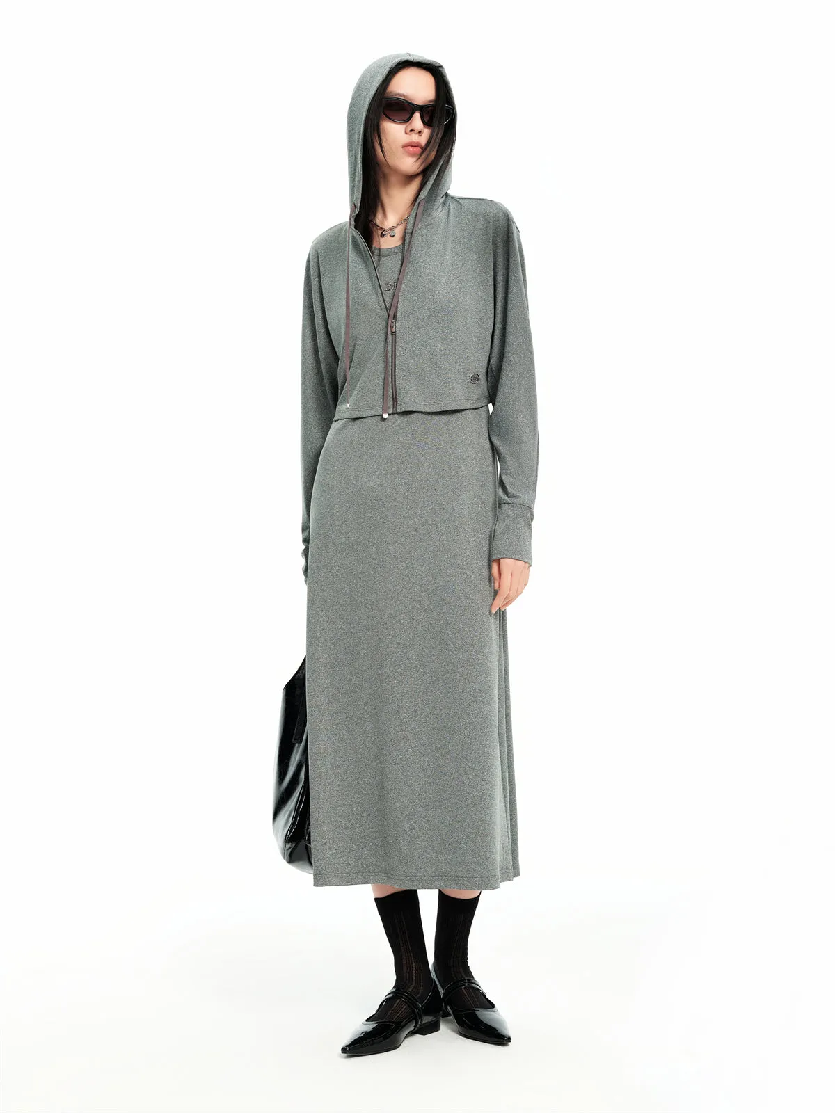 Women's Sporty Knit Dress Set sold by PEACEBIRD product image thumbnail 3
