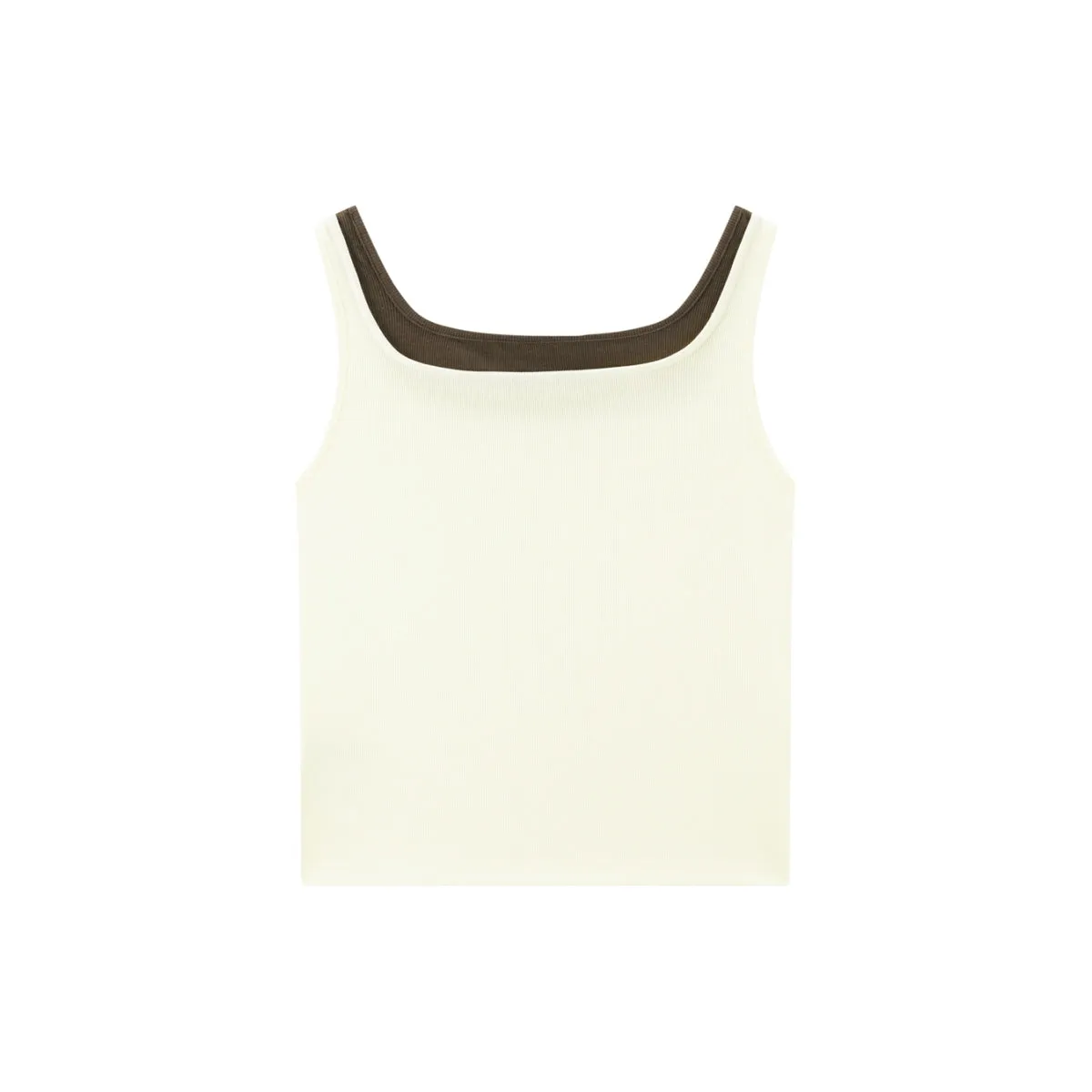 Women's Colorblock Square-Neck Tank Top sold by PEACEBIRD product image thumbnail 3