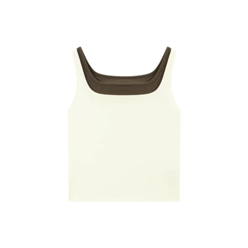 Women's Colorblock Square-Neck Tank Top sold by PEACEBIRD