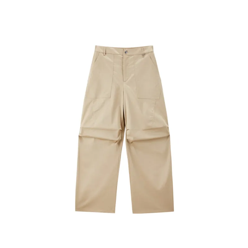 Women's Pleated Utility Banana Pants sold by PEACEBIRD