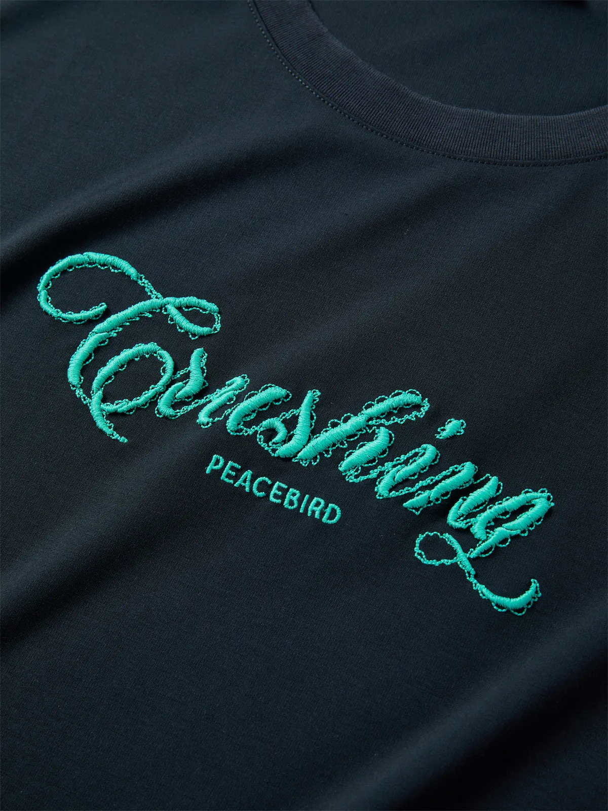 Women's Ruched Tank Top with 3D Embroidery sold by PEACEBIRD product image thumbnail 5